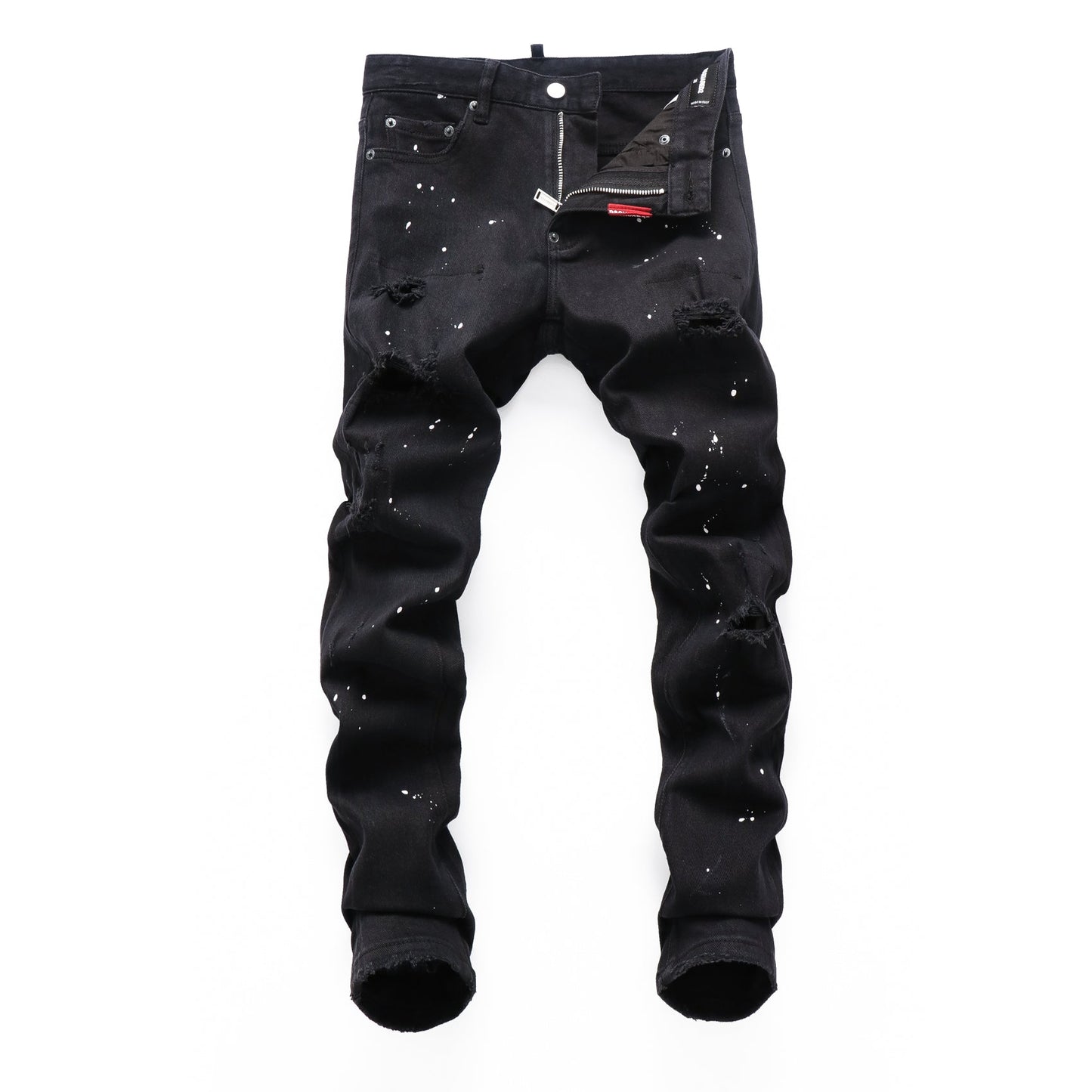 Paint splatter detail jeans