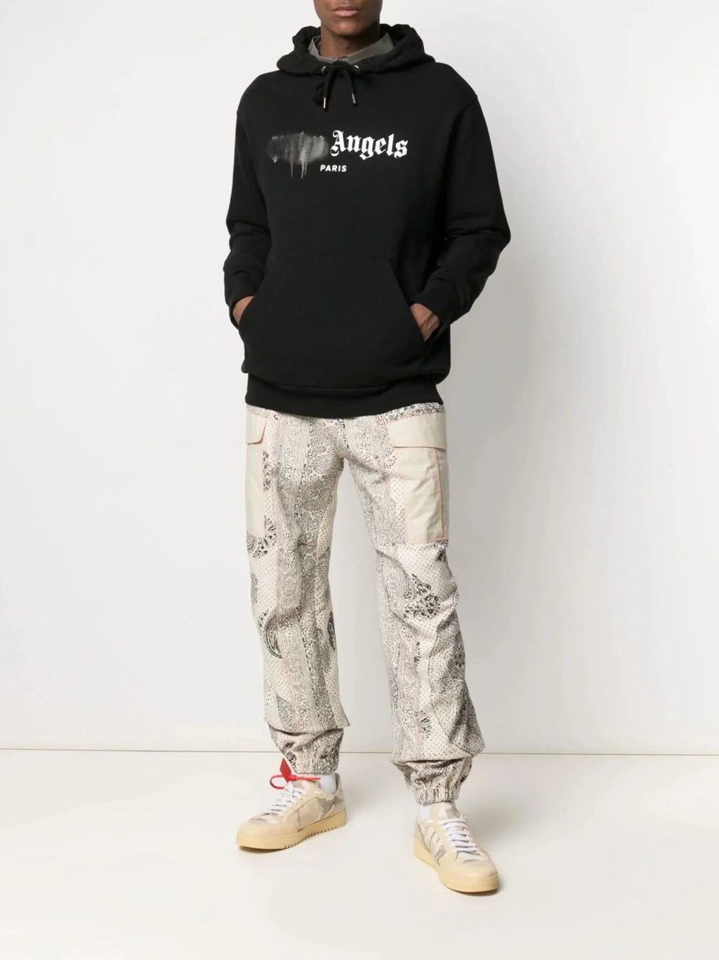 Paris Sprayed Logo Hoodie