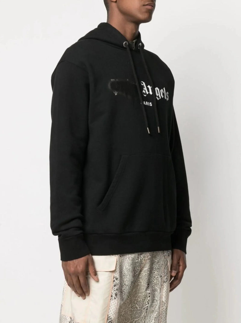 Paris Sprayed Logo Hoodie