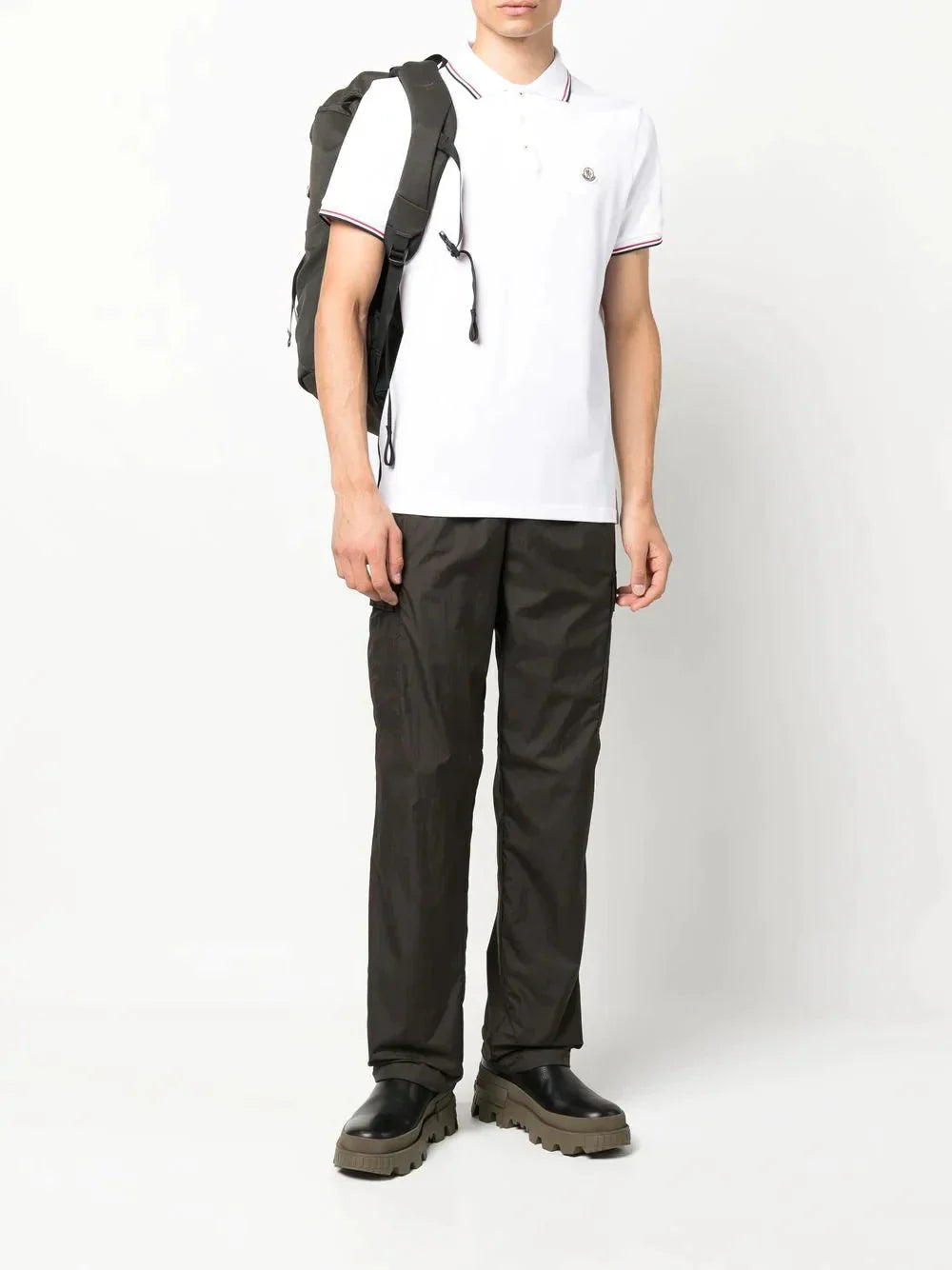 Logo Patch Short Sleeve Polo Shirt