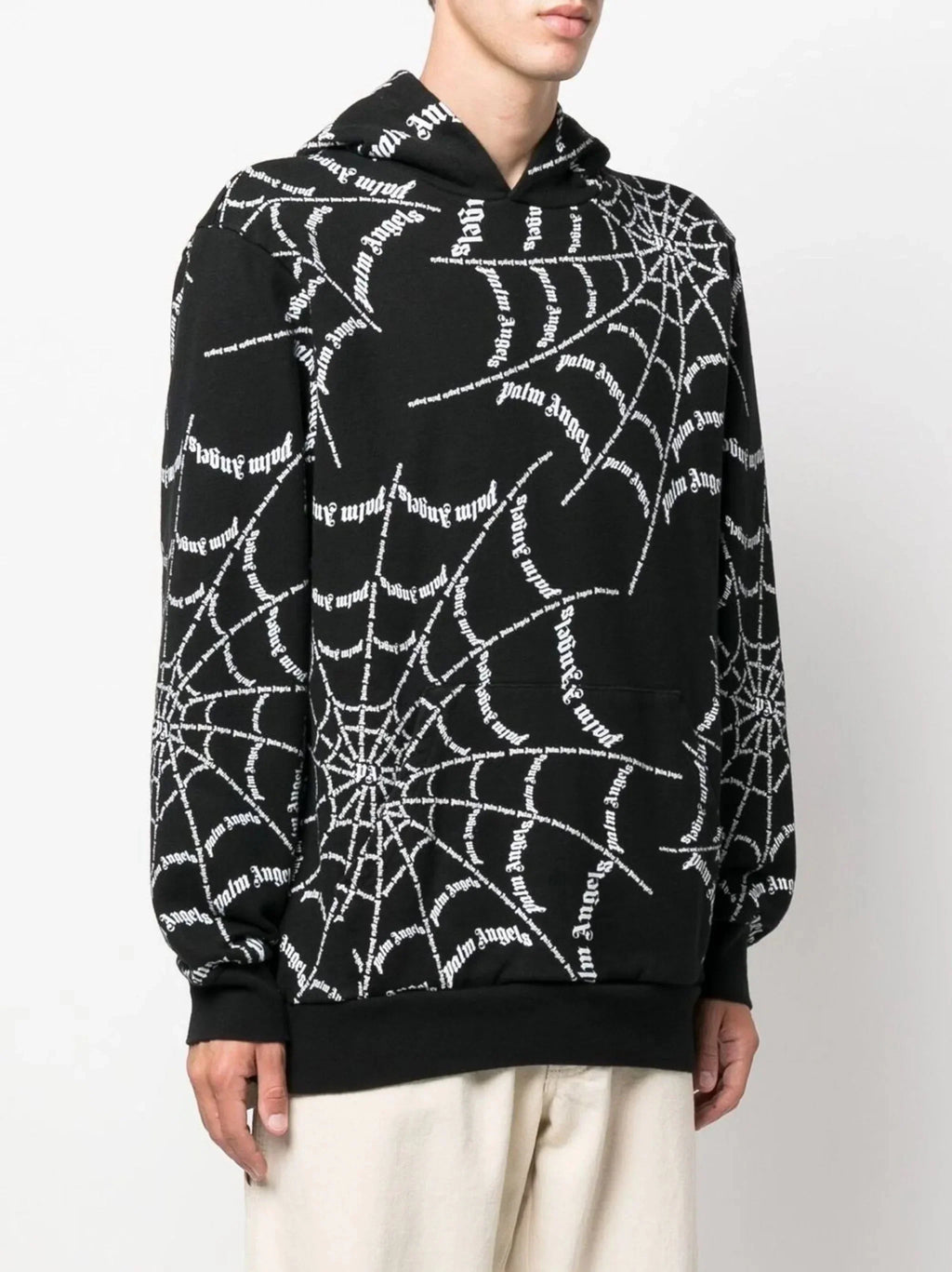 Spider Web Print Hoodie