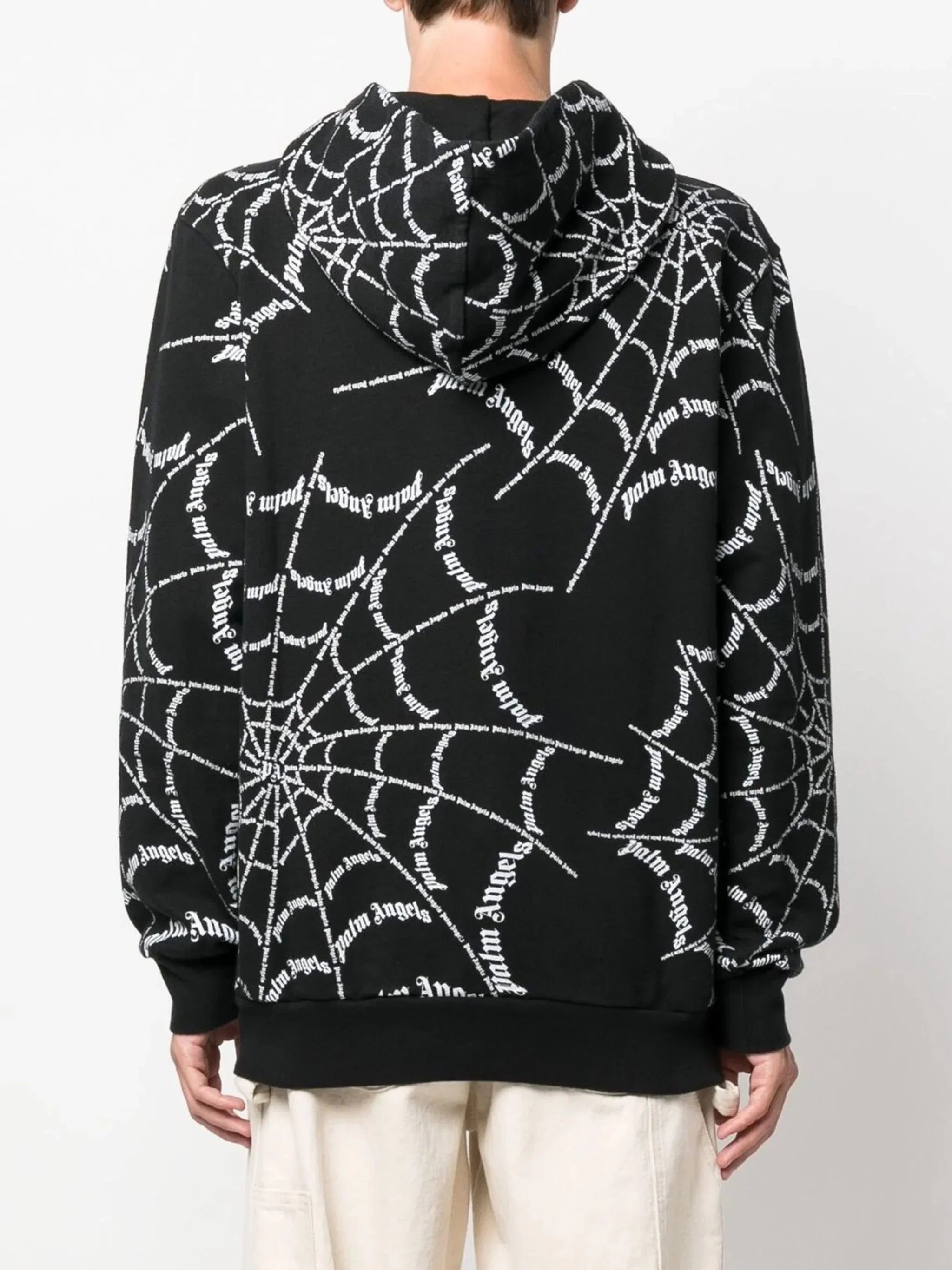 Spider Web Print Hoodie