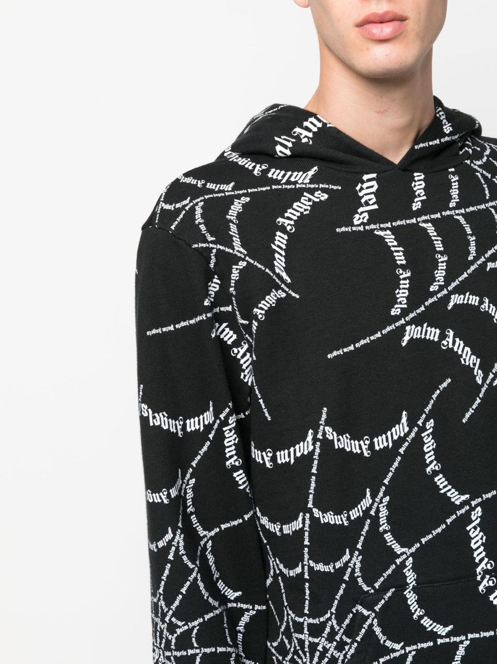 Spider Web Print Hoodie