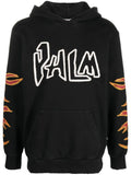 Flame Print Cotton Hoodie