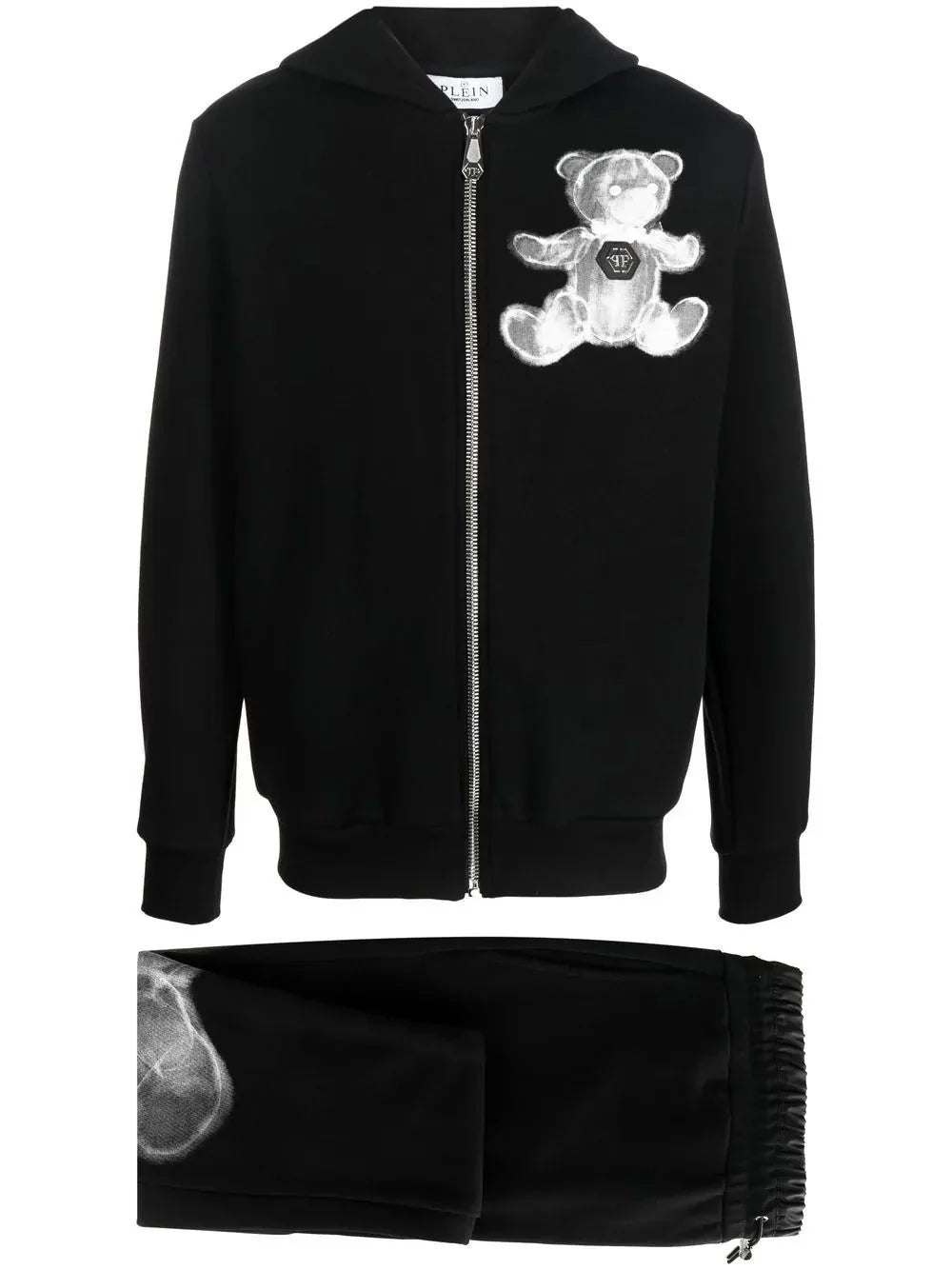 Teddy Print Hooded Tracksuit