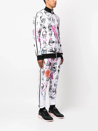 Skull Print Tracksuit Set