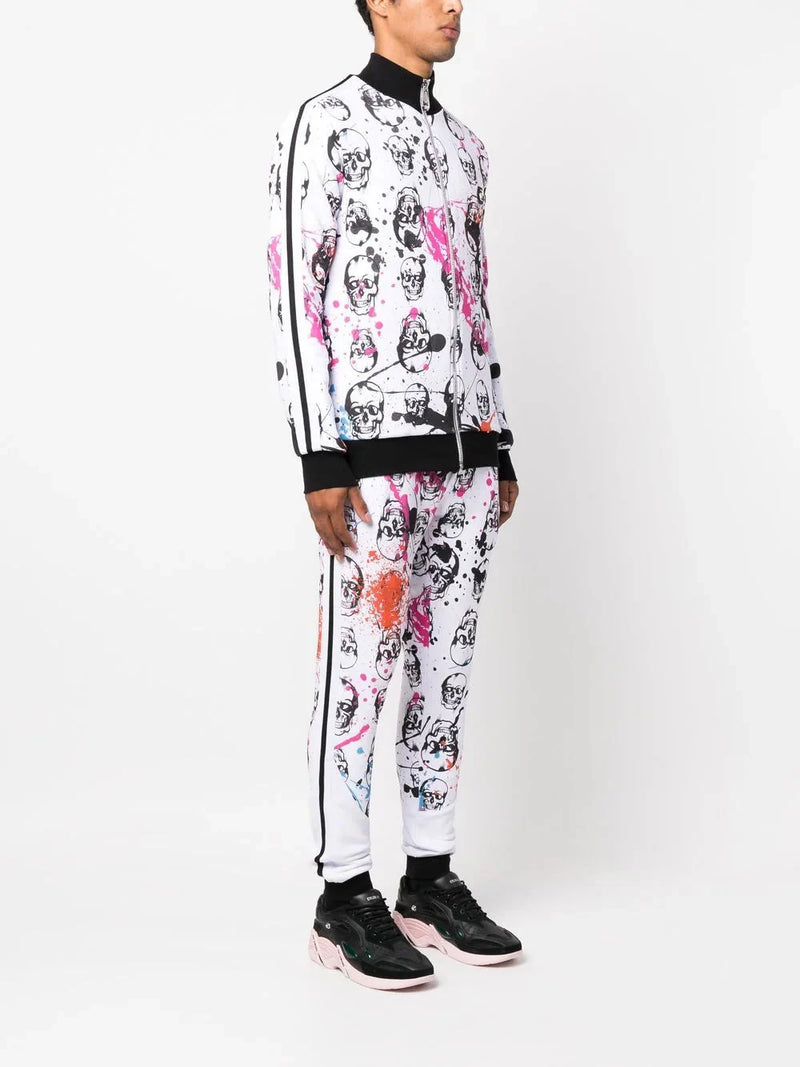 Skull Print Tracksuit Set
