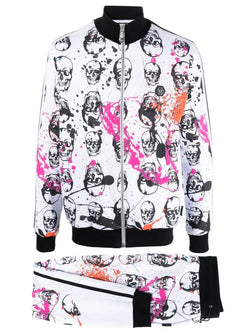 Skull Print Tracksuit Set