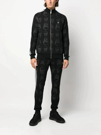 Skull Print Tracksuit Set
