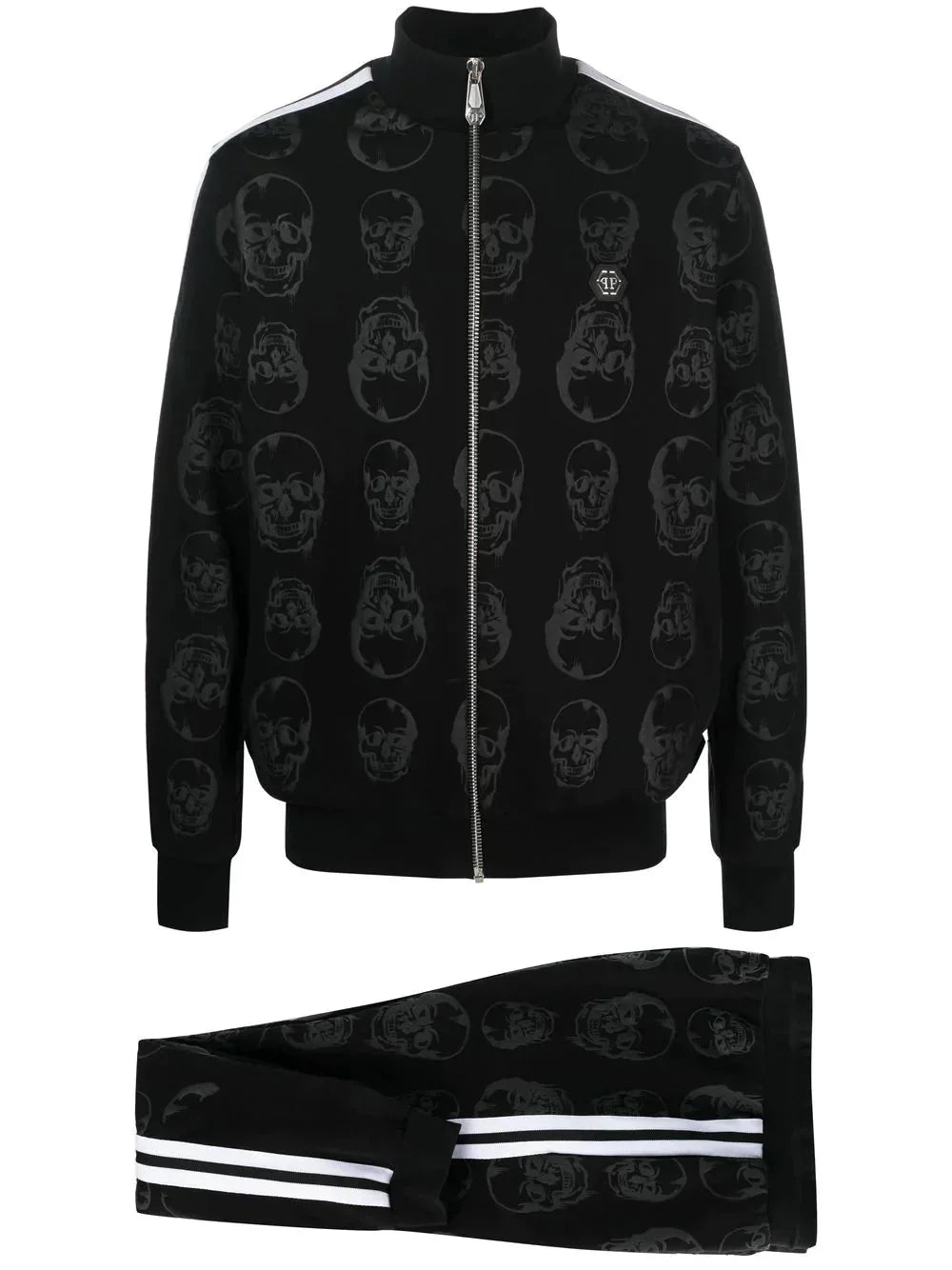 Skull Print Tracksuit Set
