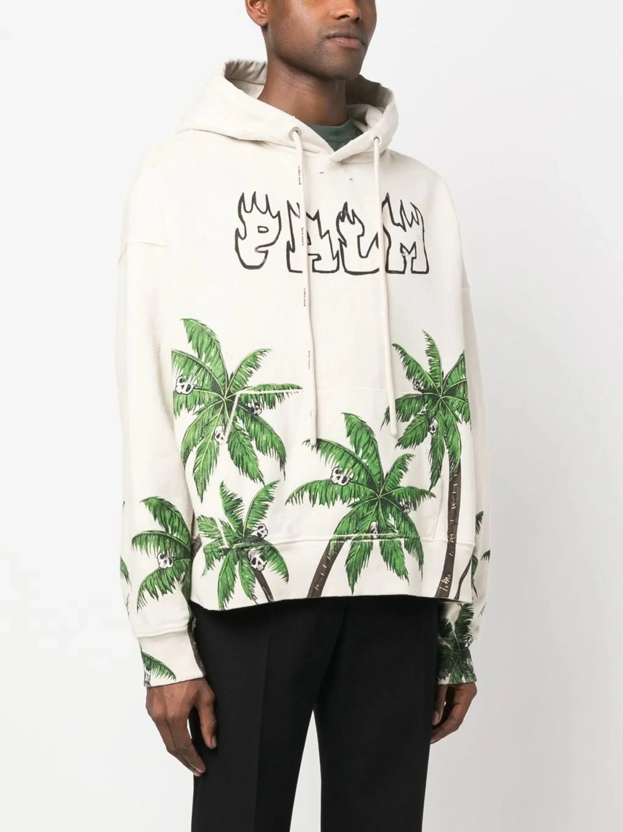 Logo Print Long Sleeve Hoodie