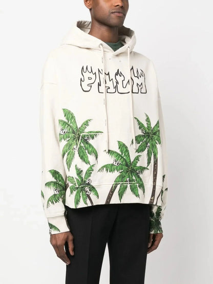 Logo Print Long Sleeve Hoodie