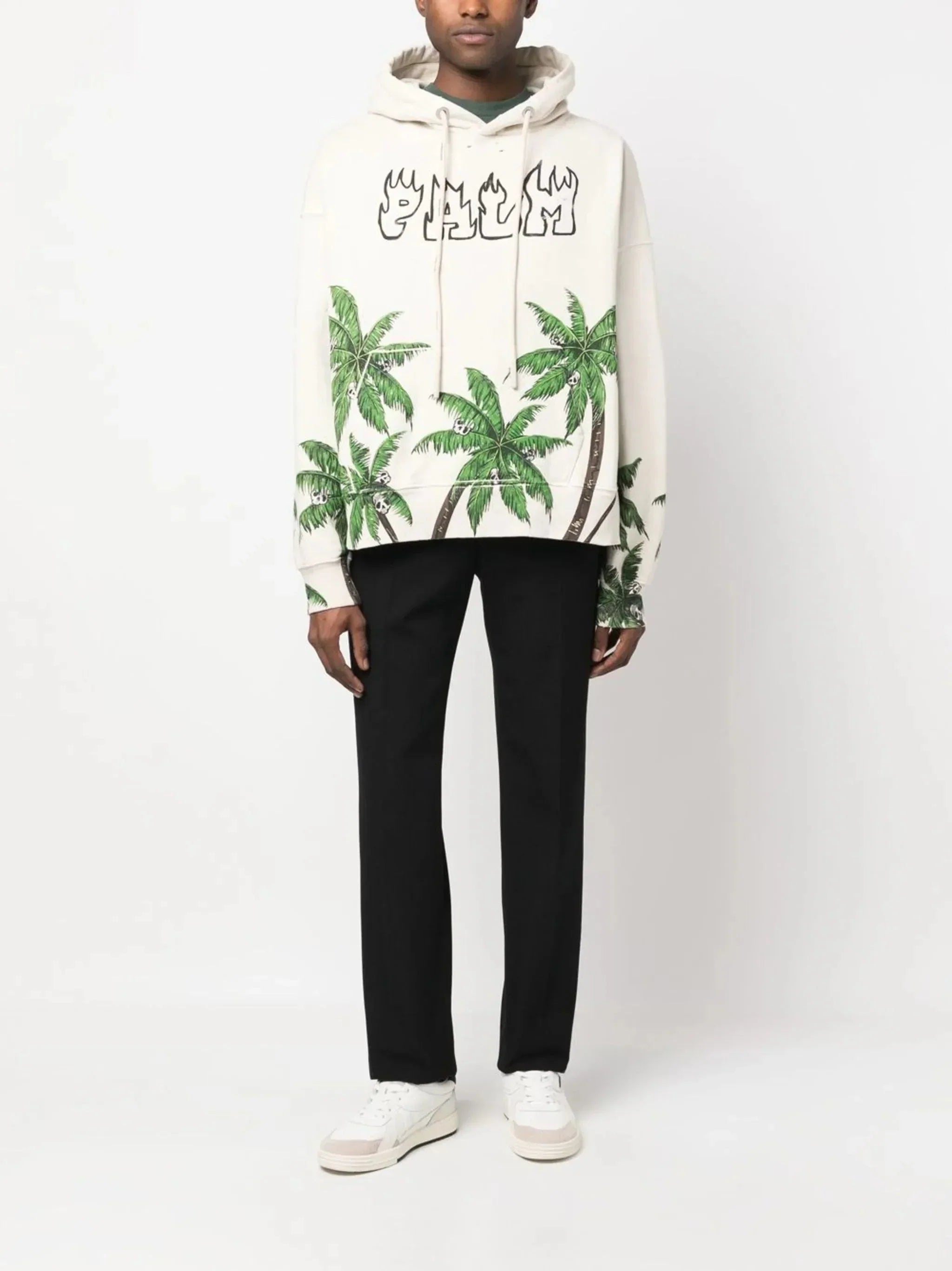 Logo Print Long Sleeve Hoodie