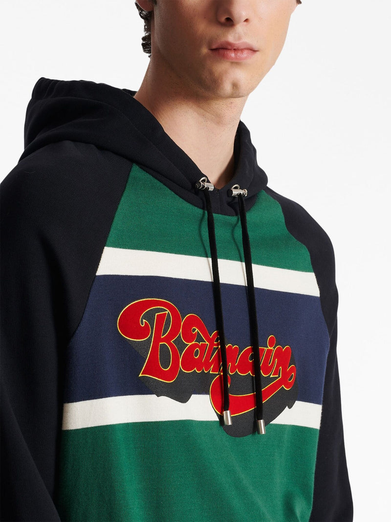 Logo Print Cotton Hoodie