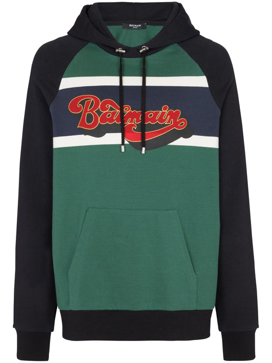 Logo Print Cotton Hoodie