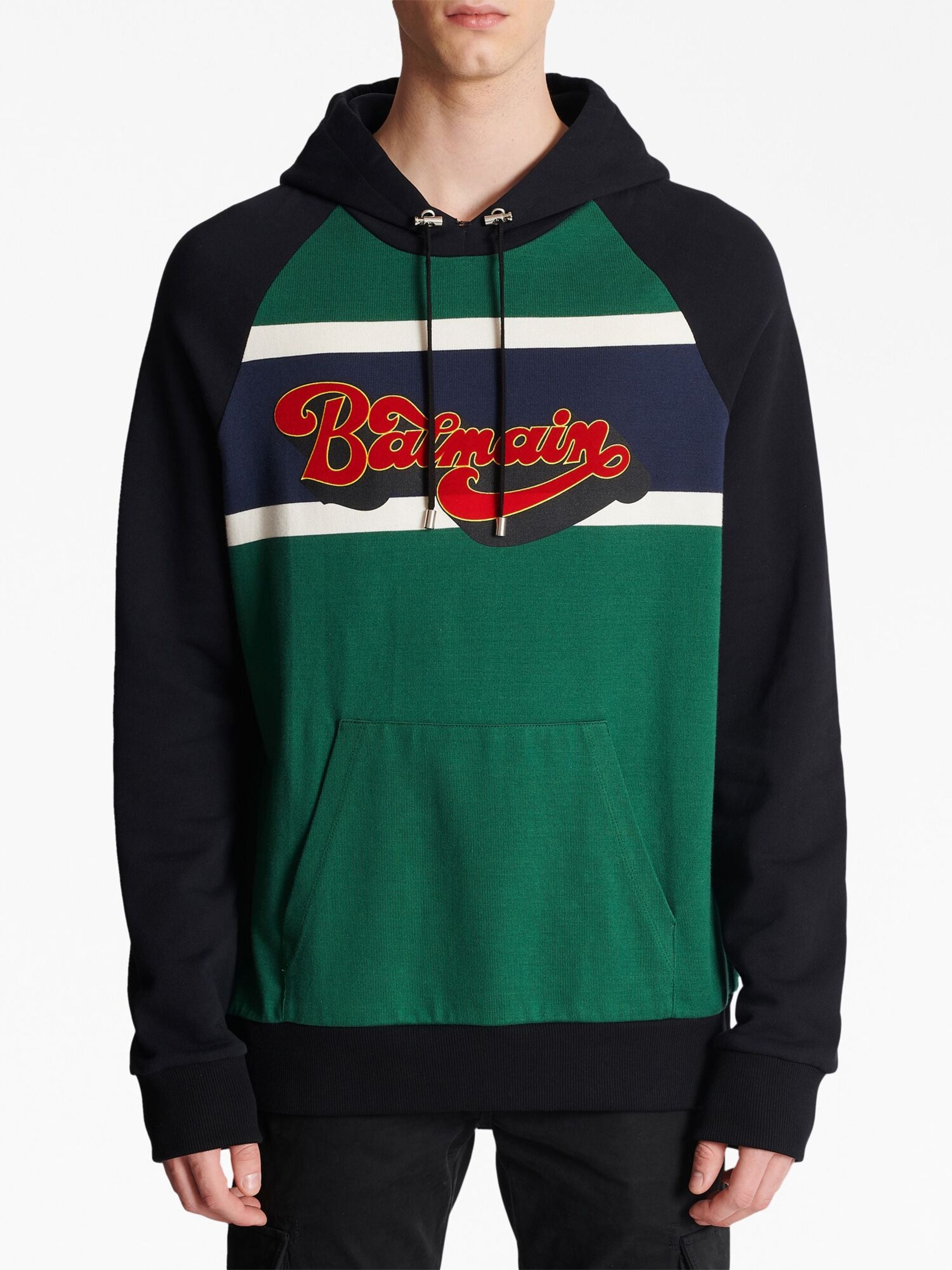 Logo Print Cotton Hoodie