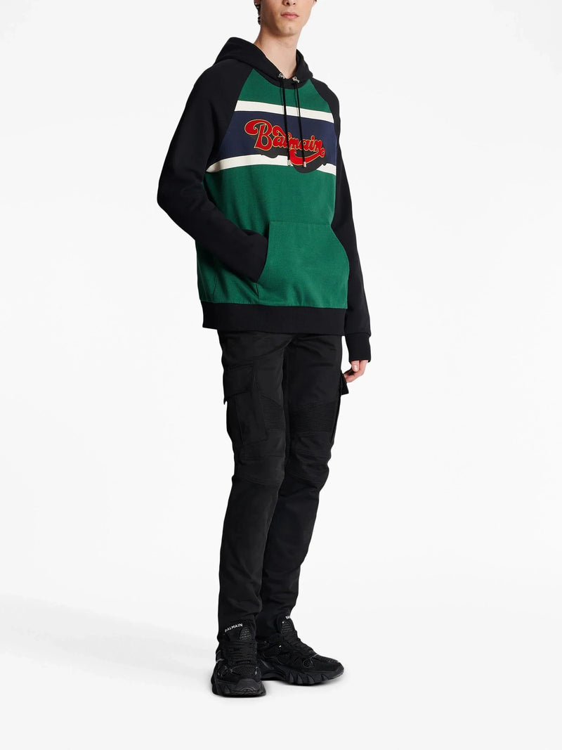 Logo Print Cotton Hoodie