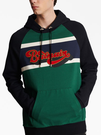 Logo Print Cotton Hoodie