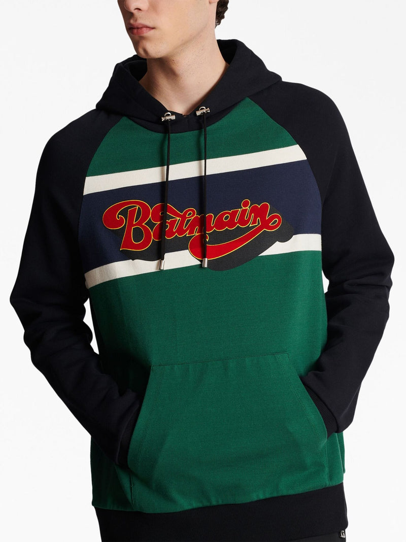 Logo Print Cotton Hoodie