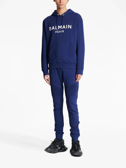 Logo Print Long Sleeved Hoodie