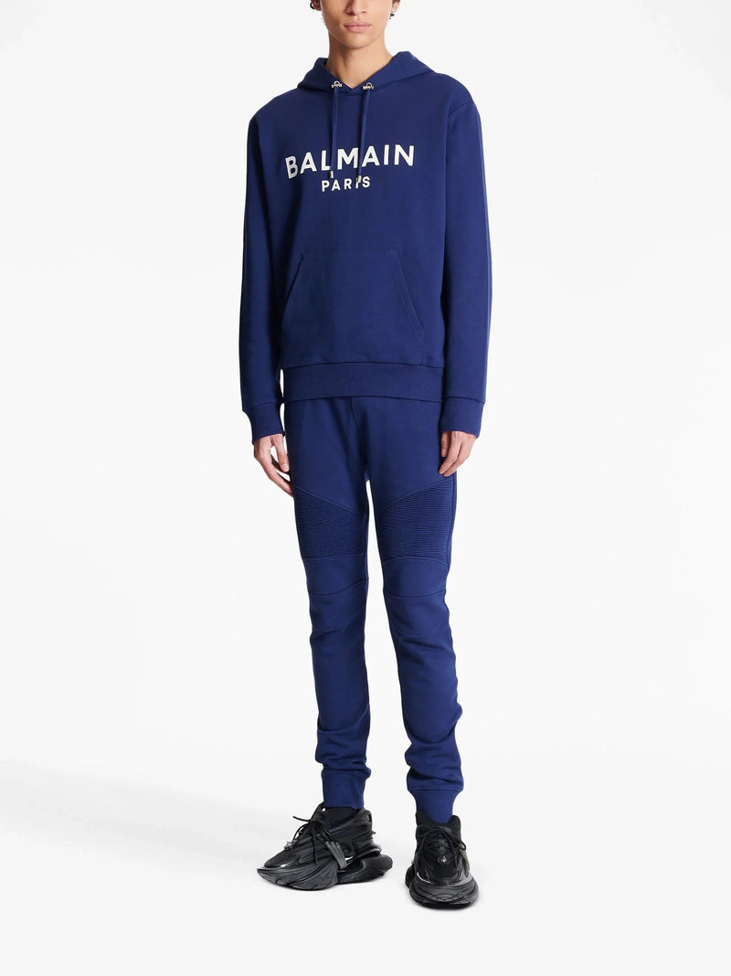 Logo Print Long Sleeved Hoodie