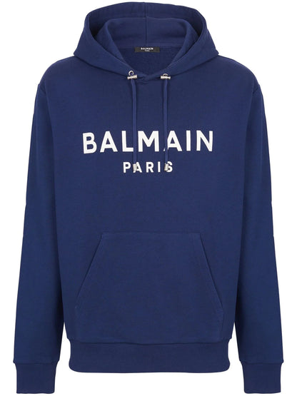 Logo Print Long Sleeved Hoodie