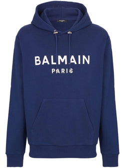 Logo Print Long Sleeved Hoodie