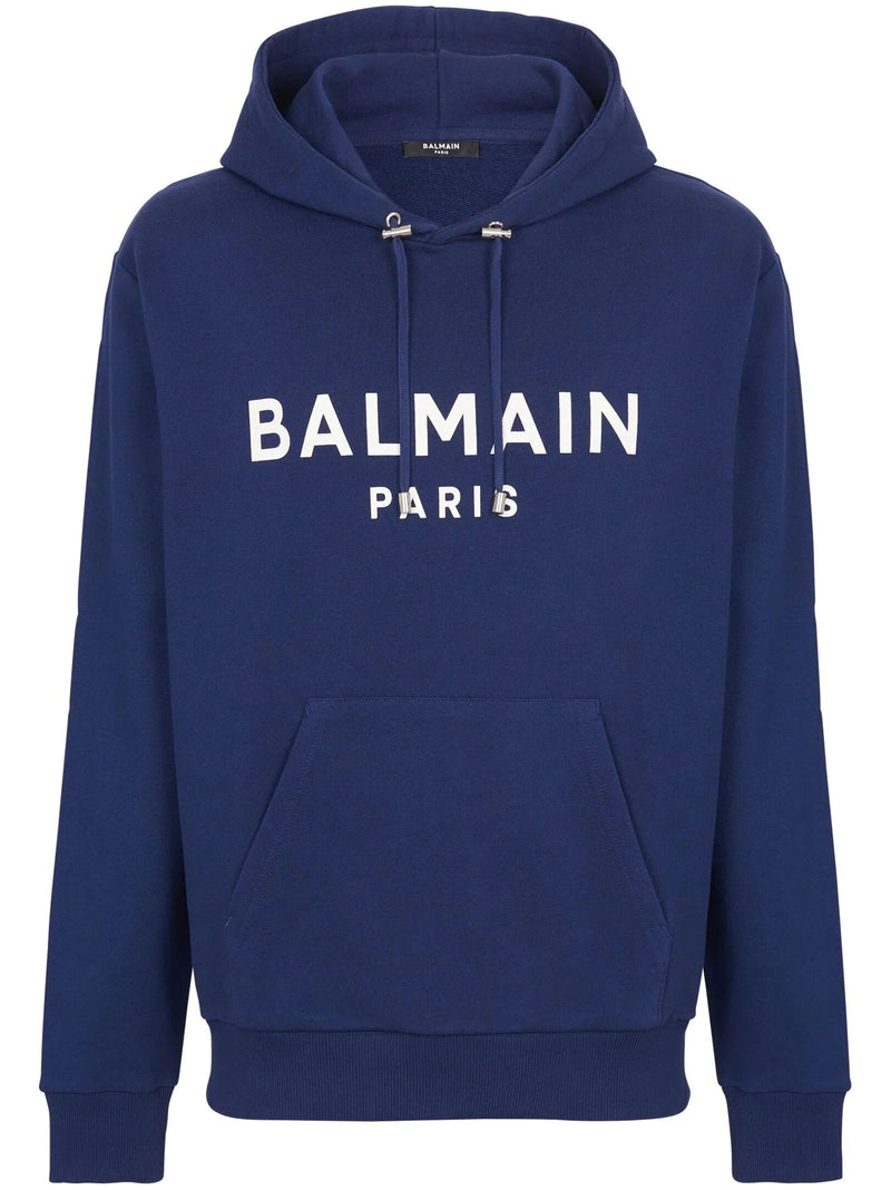 Logo Print Long Sleeved Hoodie
