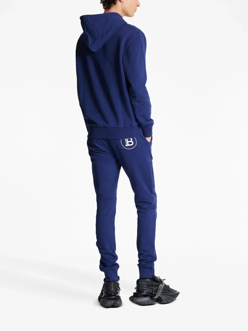 Logo Print Long Sleeved Hoodie