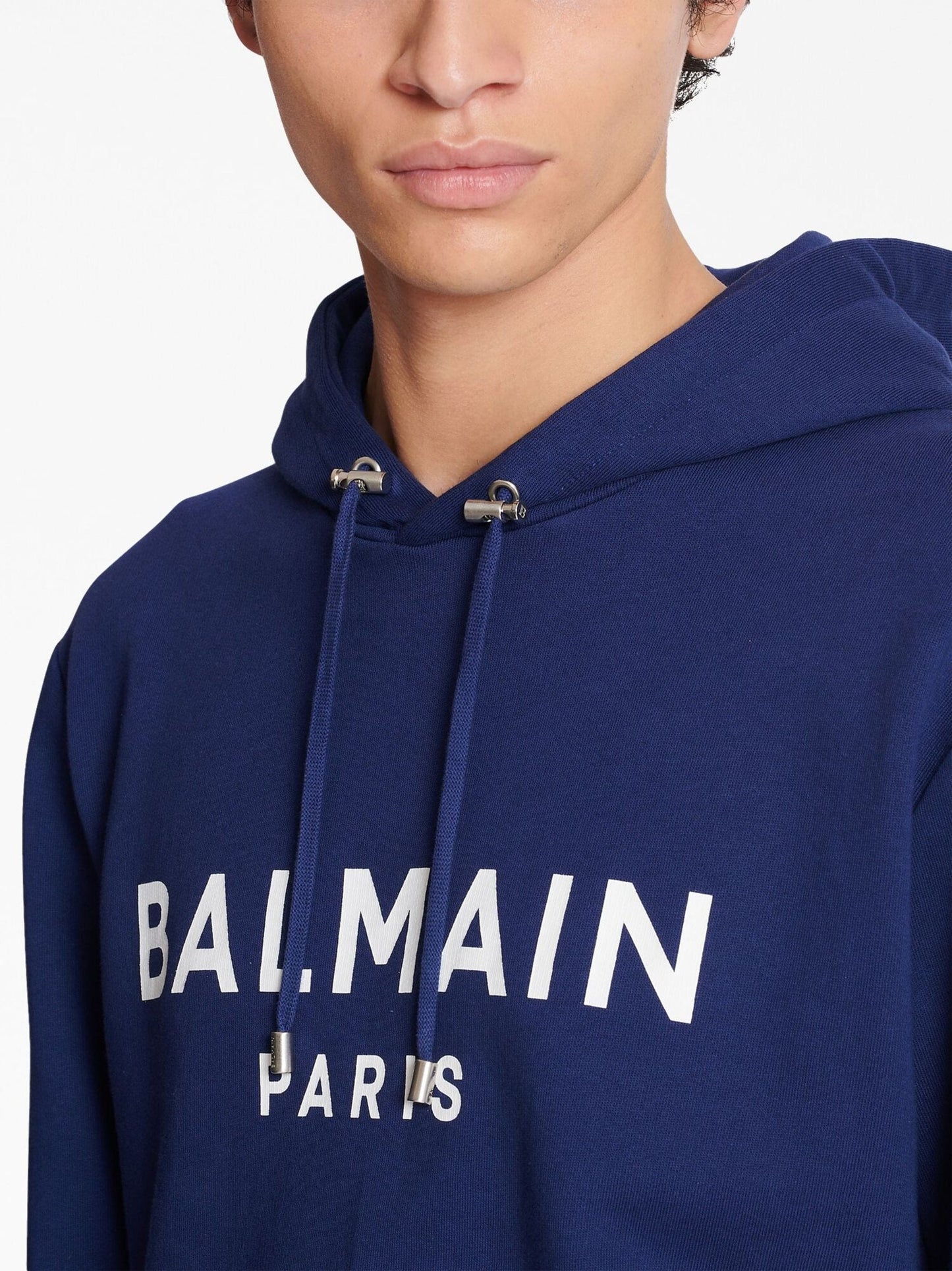 Logo Print Long Sleeved Hoodie