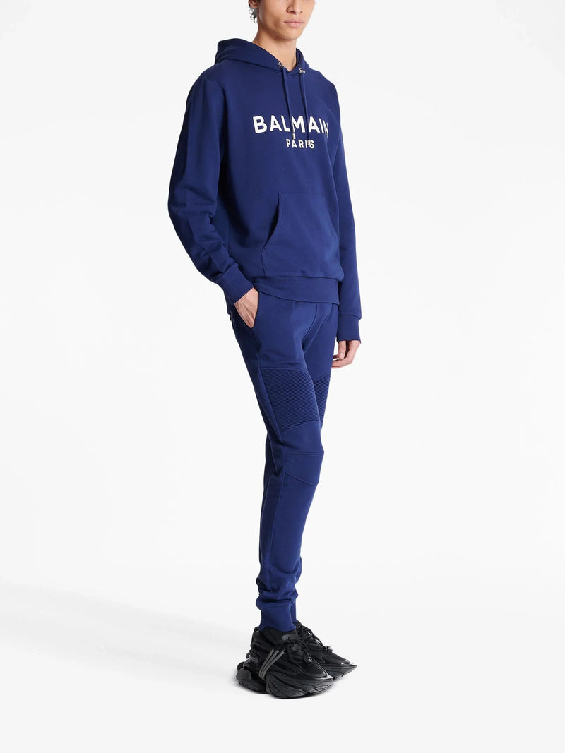 Logo Print Long Sleeved Hoodie