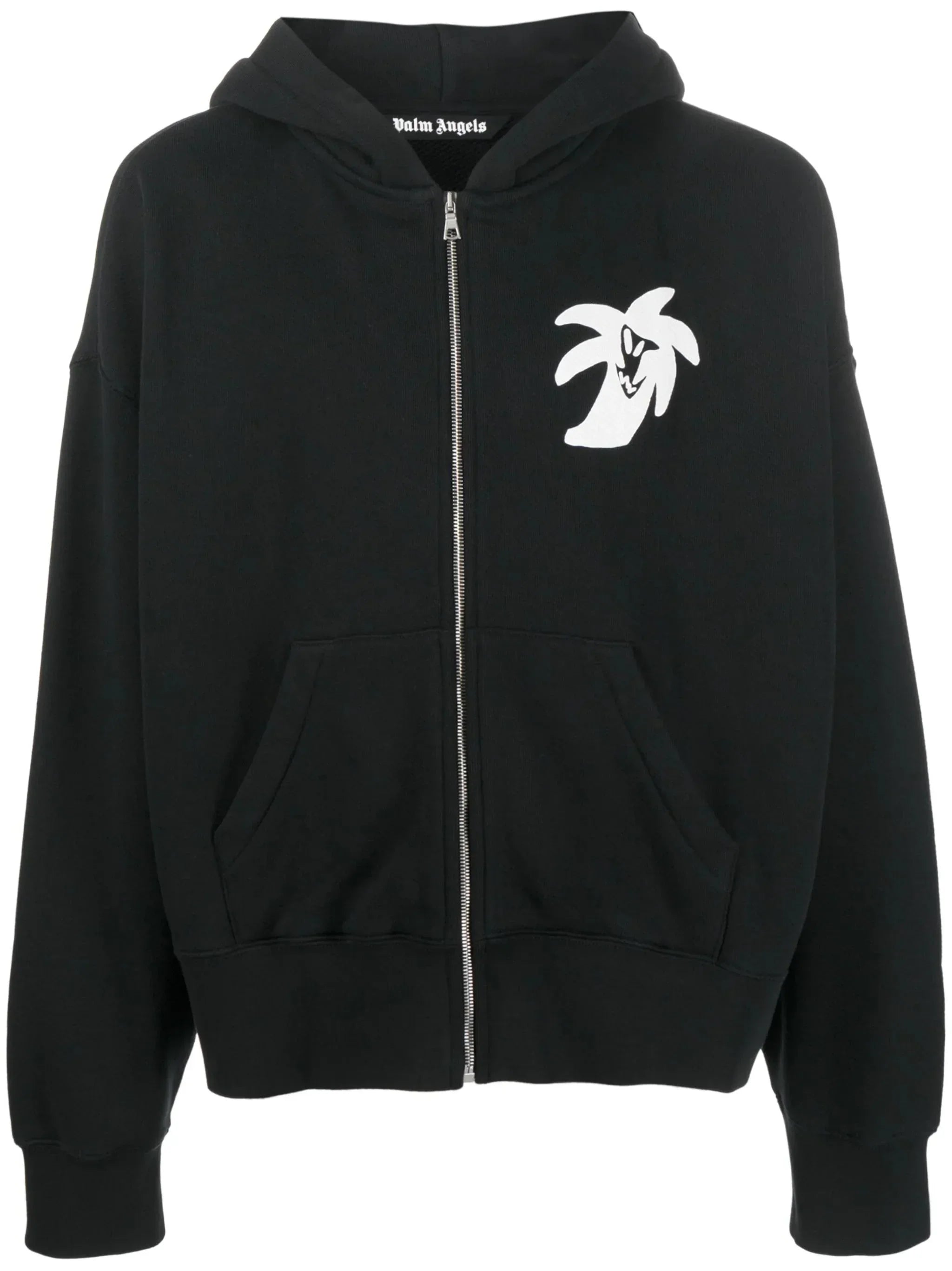 Logo Print Zip Up Hoodie