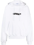 Logo Print Drawstring Hoodie
