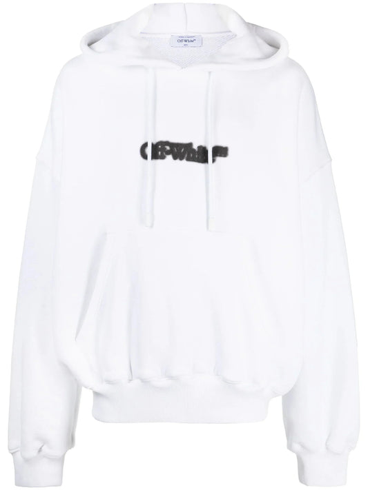 Logo Print Drawstring Hoodie