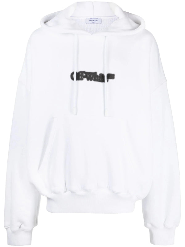 Logo Print Drawstring Hoodie