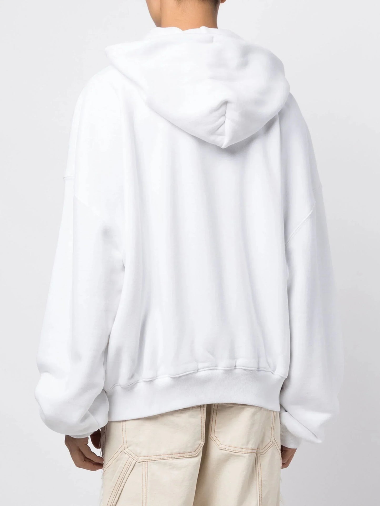 Logo Print Drawstring Hoodie