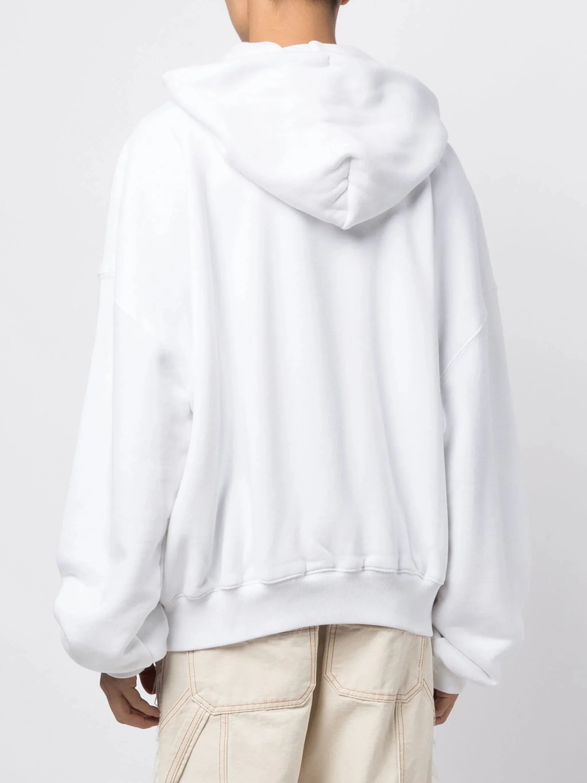 Logo Print Drawstring Hoodie