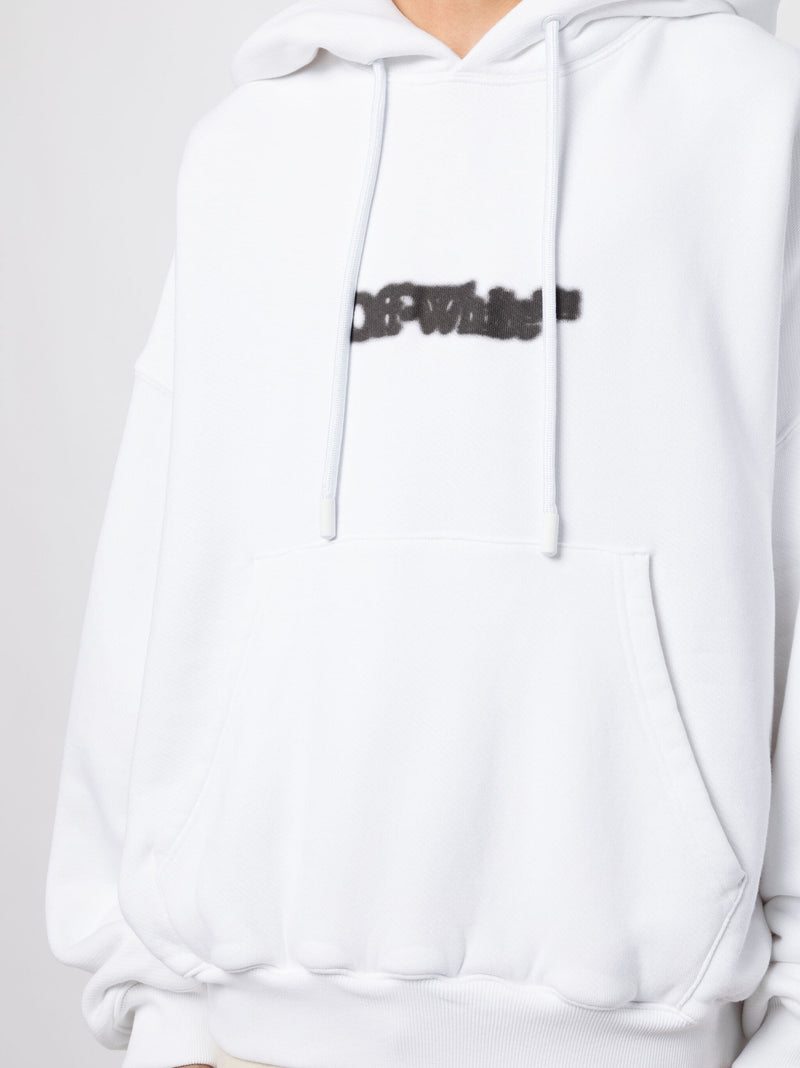 Logo Print Drawstring Hoodie