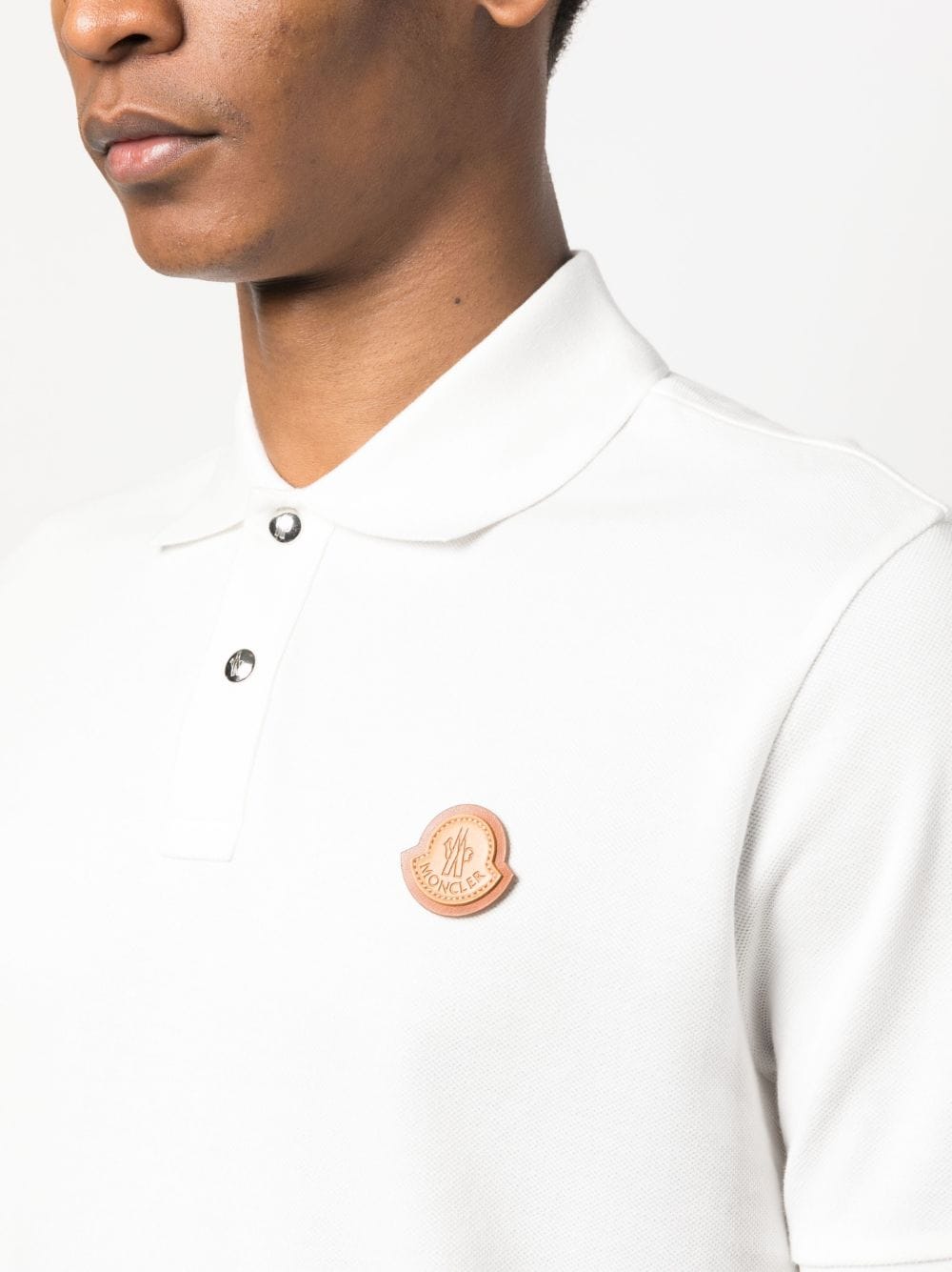 Logo Patch Cotton Polo Shirt