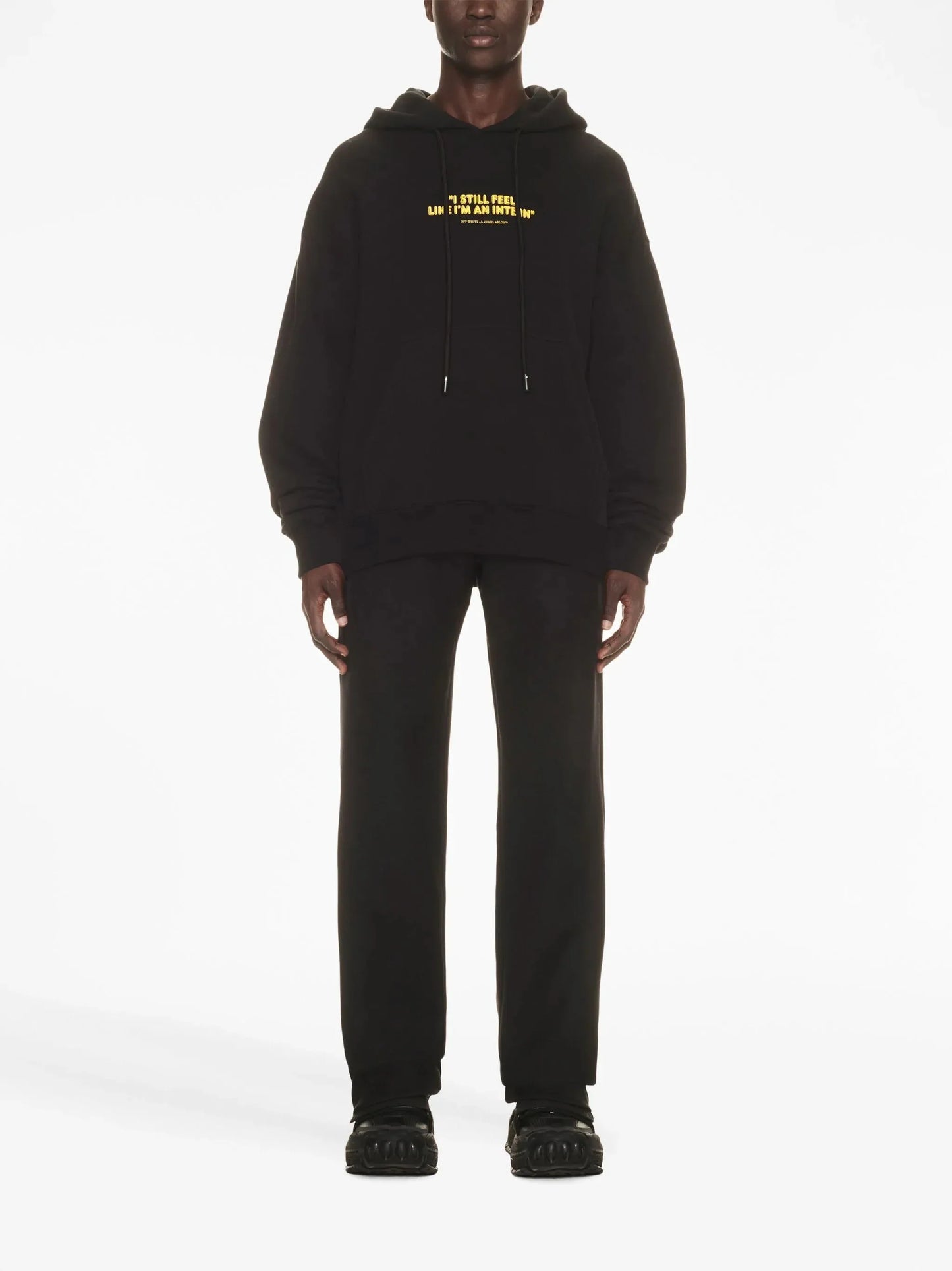 Intern Slogan Print Cotton Hoodie