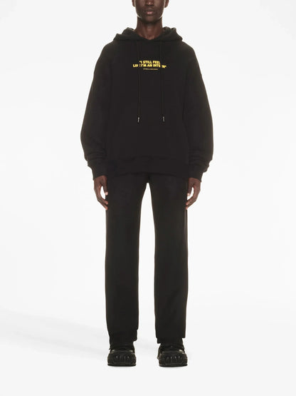 Intern Slogan Print Cotton Hoodie