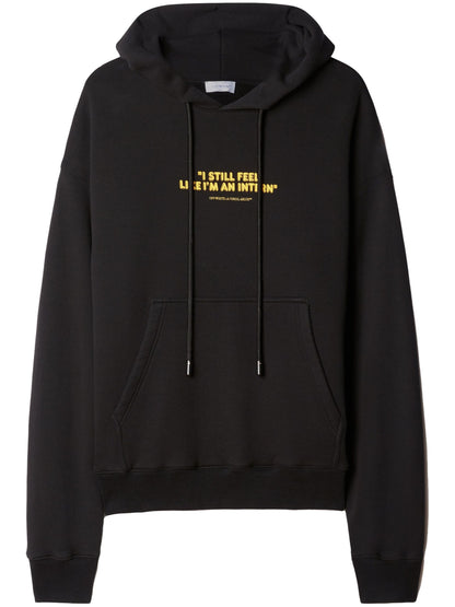 Intern Slogan Print Cotton Hoodie