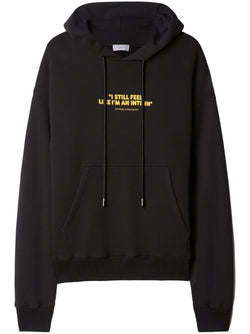 Intern Slogan Print Cotton Hoodie