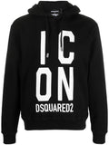 Icon Print Cotton Hoodie