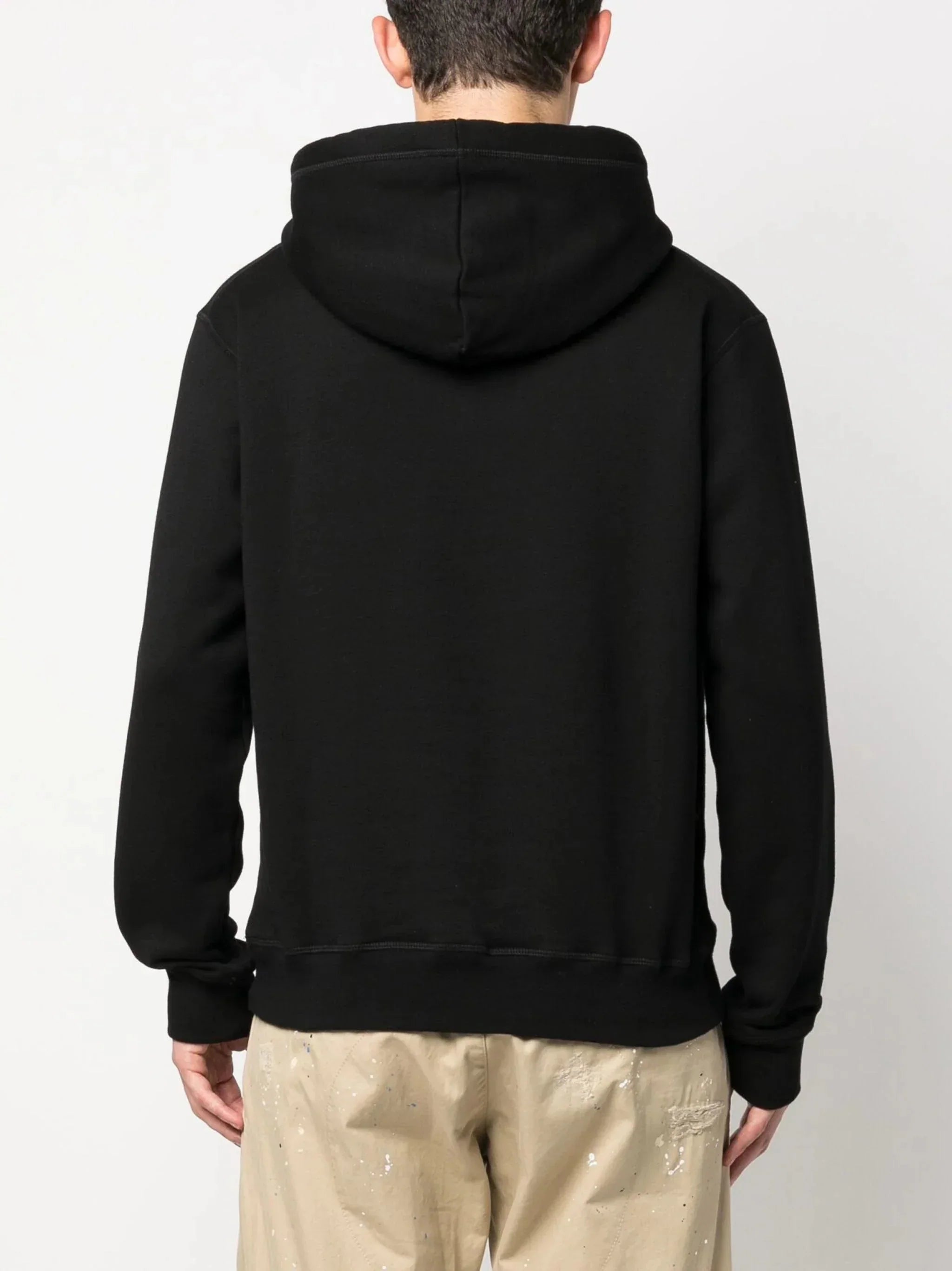 Icon Print Cotton Hoodie