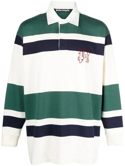 Striped Cotton Polo Shirt