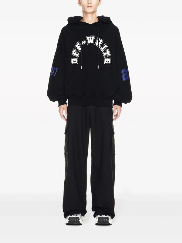 Football Print Cotton Hoodie