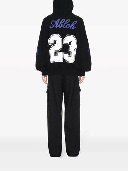 Football Print Cotton Hoodie