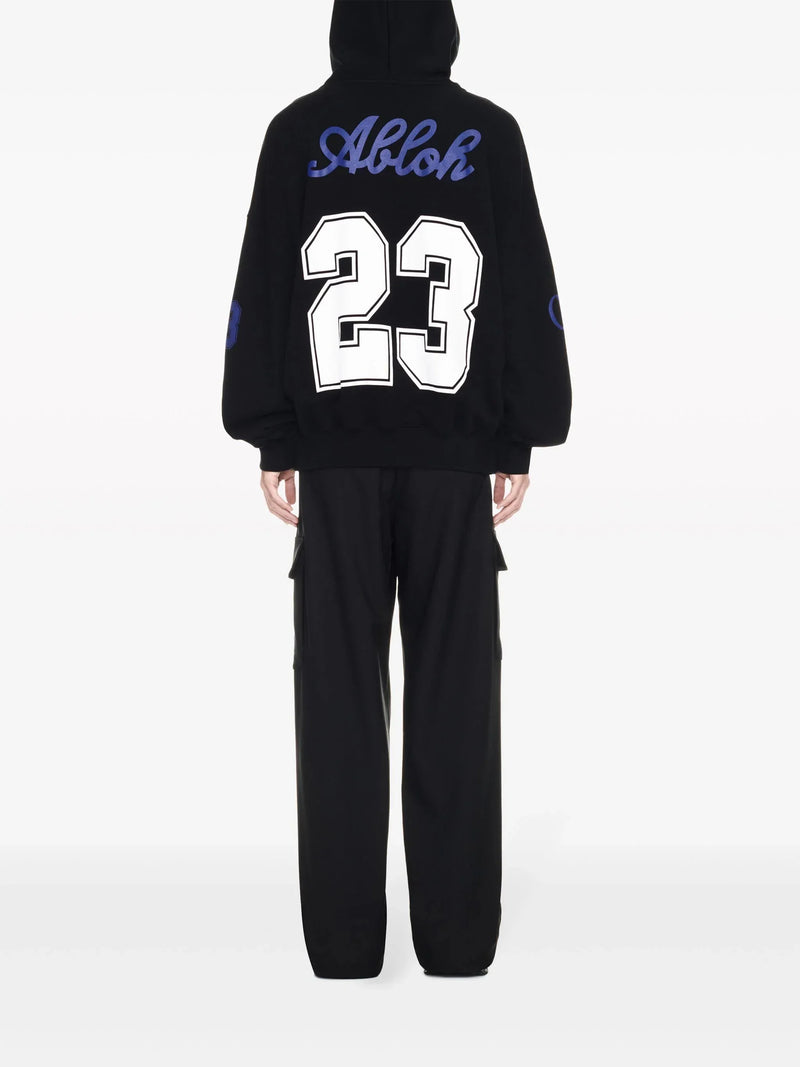 Football Print Cotton Hoodie