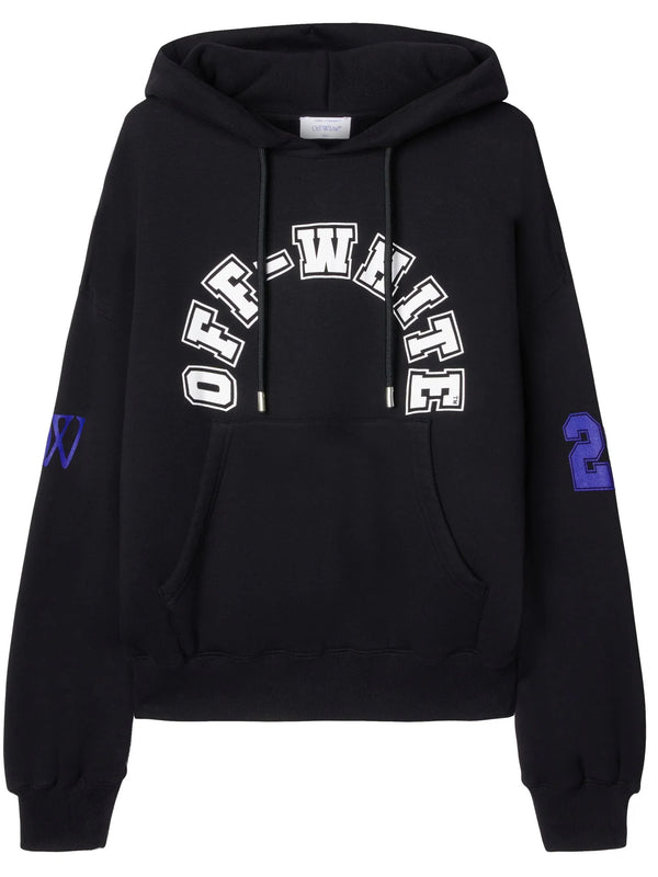 Football Print Cotton Hoodie